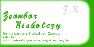 zsombor miskolczy business card